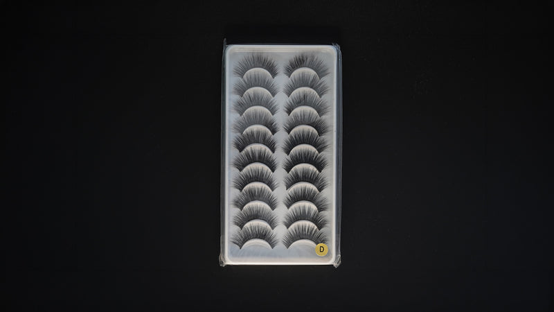 False Eyelash Set (Multi-Pack – Style D)