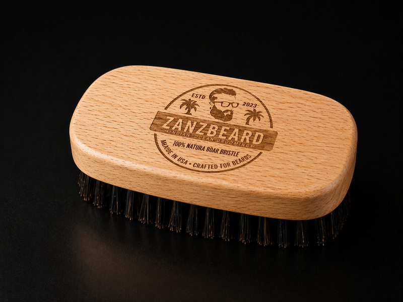 ZANZBEARD Black Reserve – Premium Beard Brush