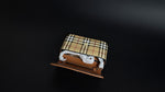 Burberry Check Leather Strap Wallet